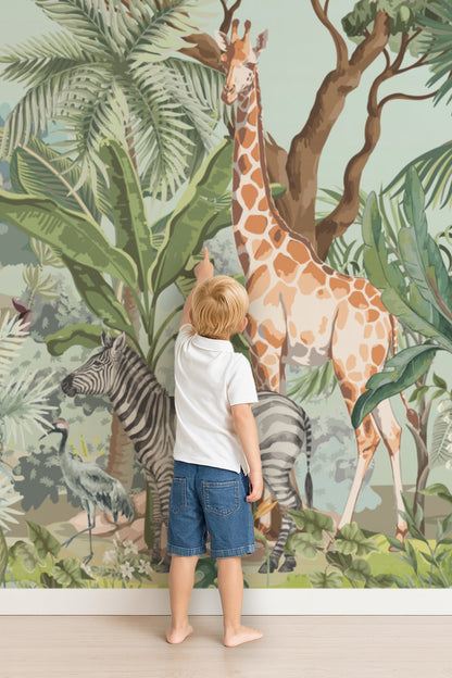 Jungle Nursery Wallpaper Peel & Stick