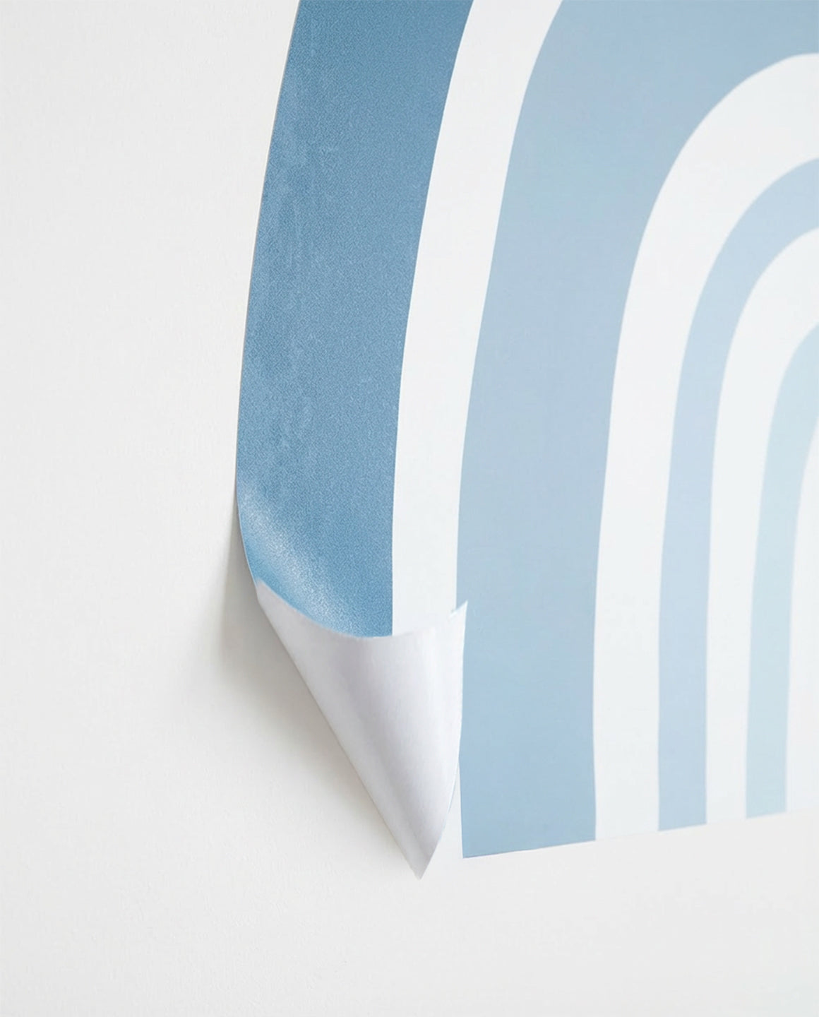 Calm Blue Rainbow Watercolor Wall Decals — Peel & Stick (Easy removable)