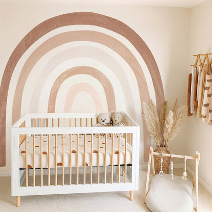 Boho Rainbow Watercolor Wall Decals — Peel & Stick (Easy removable)