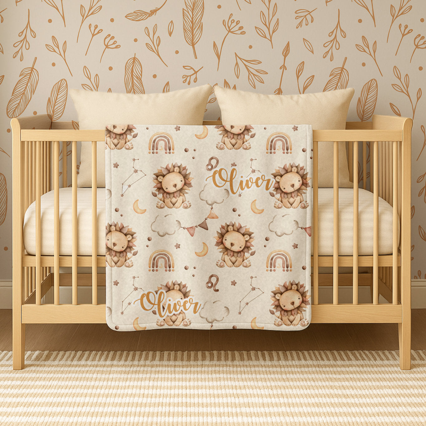 Boho Personalized Baby Blanket
