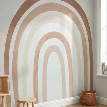 Boho Rainbow Watercolor Wall Decals — Peel & Stick (Easy removable)