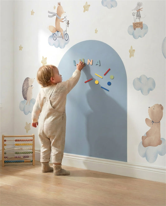 Dreamy Cloud Animals Watercolor Magnetic Play Corner Set