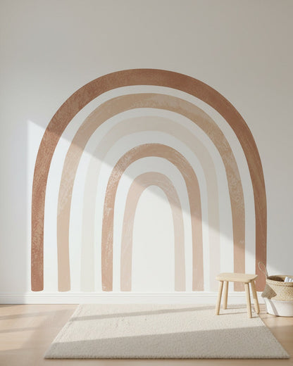 Boho Rainbow Watercolor Wall Decals — Peel & Stick (Easy removable)