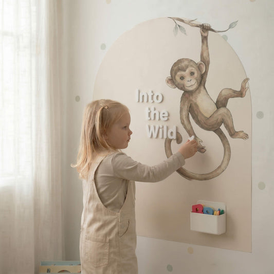 The Magnetic Story Wall™ — Safari Monkey Discovery Play & Learning Bundle