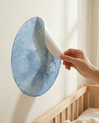 Space Watercolor Wall Decals — Peel & Stick (Easy removable)