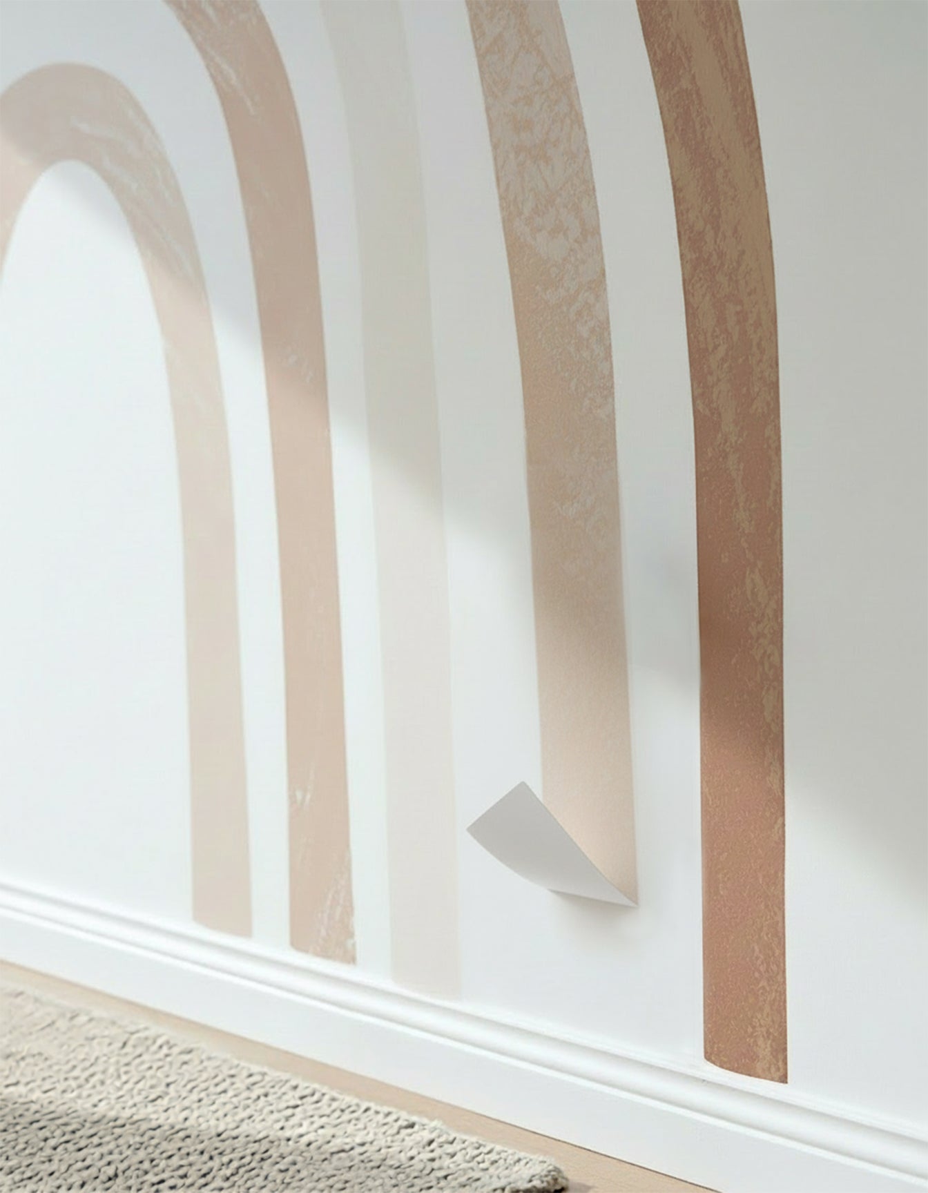 Boho Rainbow Watercolor Wall Decals — Peel & Stick (Easy removable)