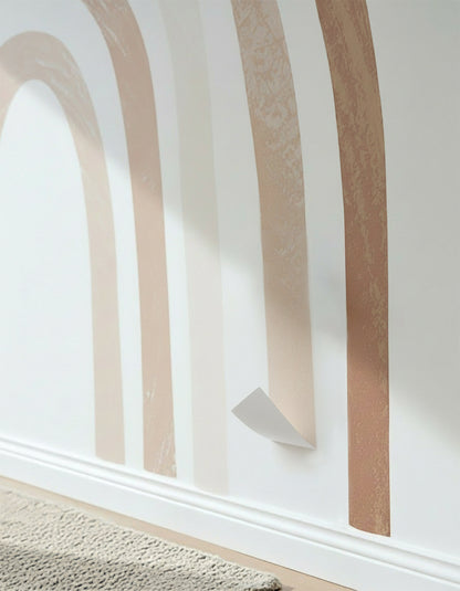 Boho Rainbow Watercolor Wall Decals — Peel & Stick (Easy removable)