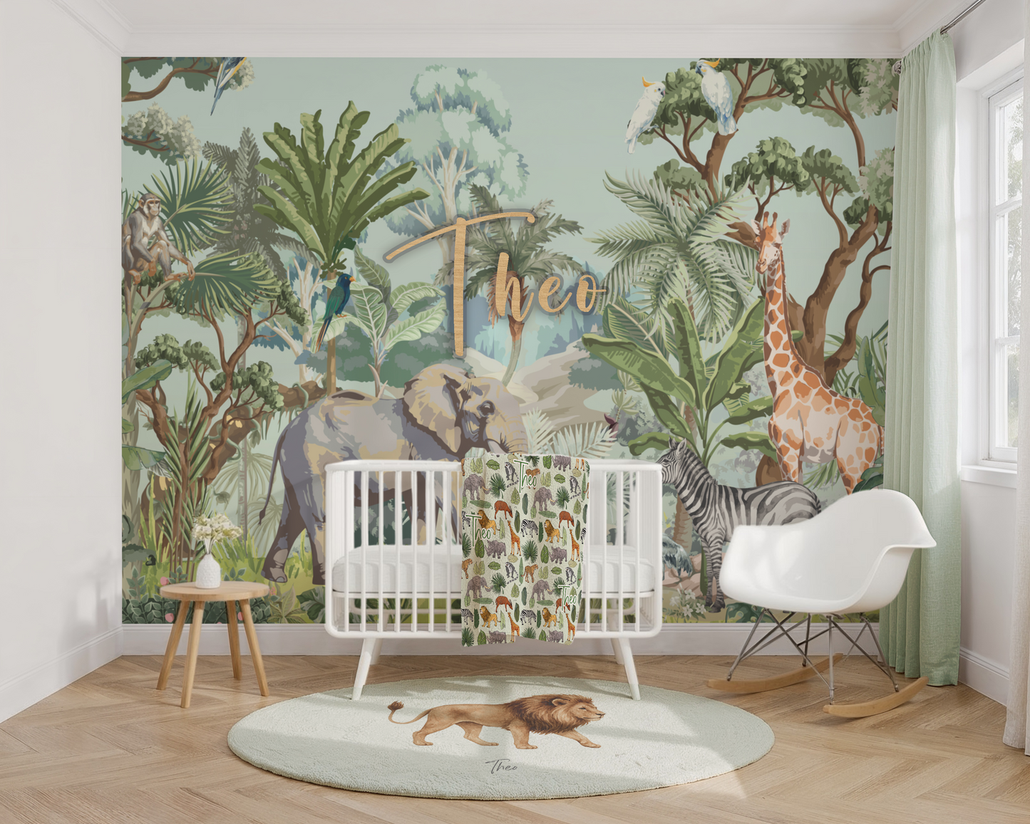 Jungle Nursery Wallpaper Peel & Stick
