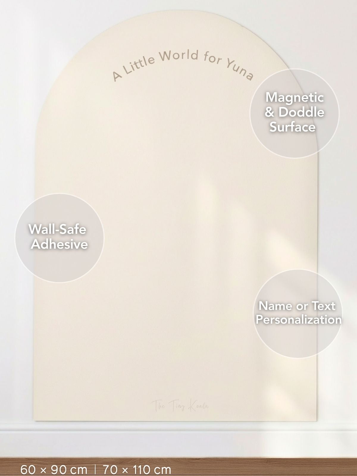 Oat Beige Minimal Magnetic Wall